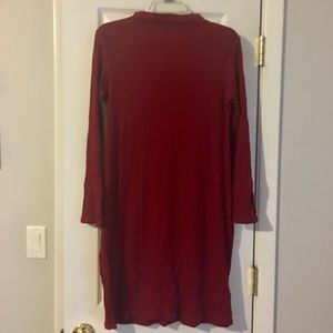 NWOT Red Wine Lightweight Sweater Dress